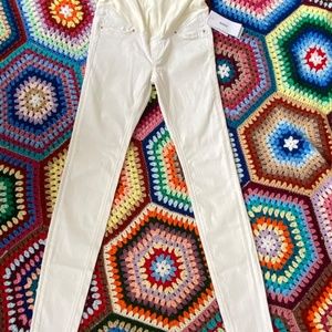 H&M Mama super skinny maternity jean in white
